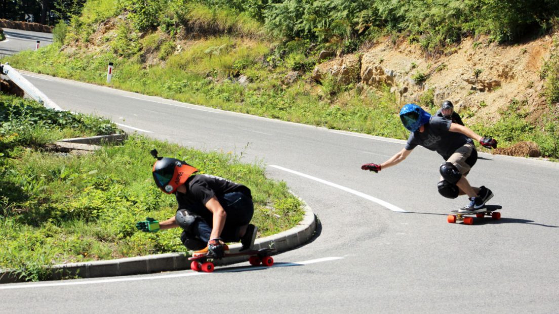 Anotine Carlotti followed by Patrick Switzer and Ambroise Trauet through corner number 5 at No Paws Down 2020